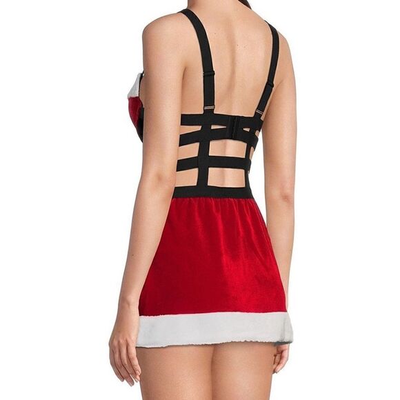 ❤️NEW Cinema Etoile Santa Baby Strappy Babydoll - Picture 3 of 6